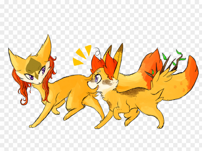 Deer Red Fox Fauna Cartoon PNG