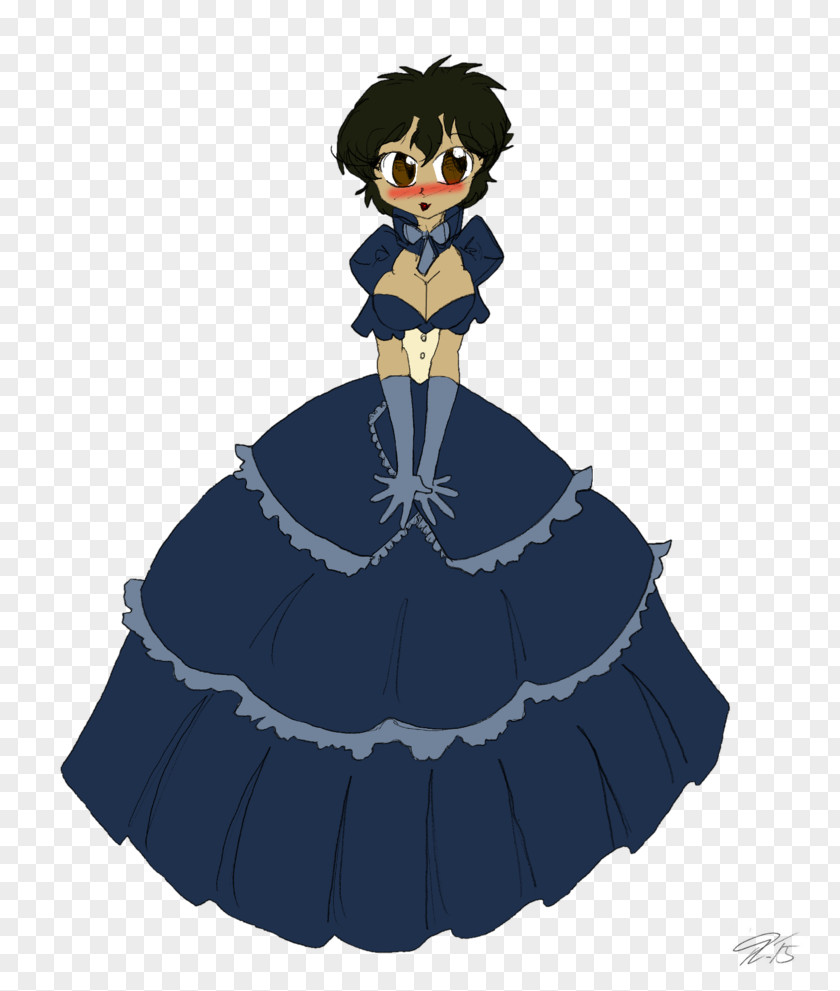 Design Costume Cartoon Gown PNG