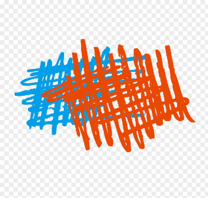 Free Orange Blue Chalk Pull Pattern Clip Art PNG