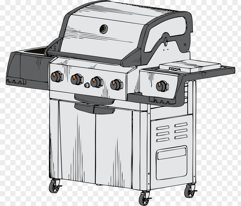 Grill Barbecue Ribs Char Siu Grilling Drawing PNG