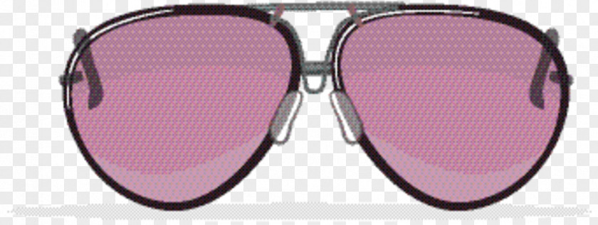 Magenta Transparent Material Cartoon Sunglasses PNG