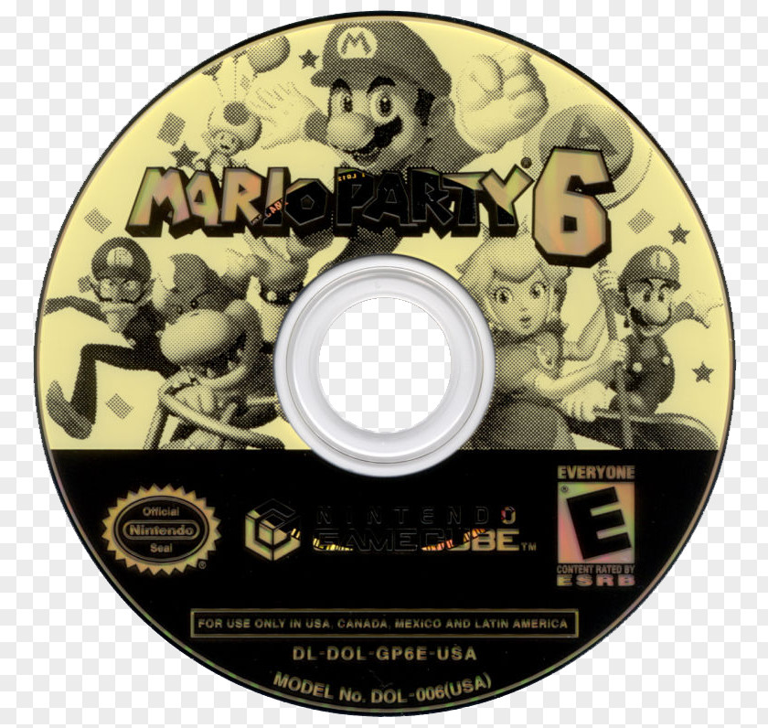 Nintendo Mario Party 6 GameCube Spyro: A Hero's Tail Kart: Double Dash Compact Disc PNG