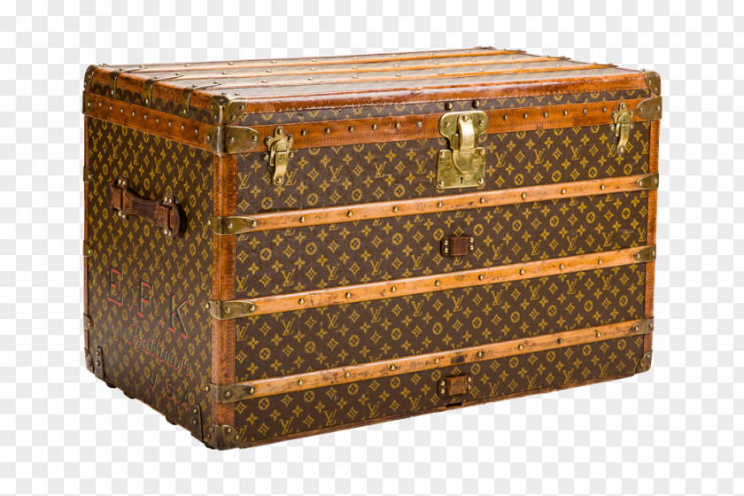 Old Trunk Louis Vuitton 1940s 1920s Monogram PNG