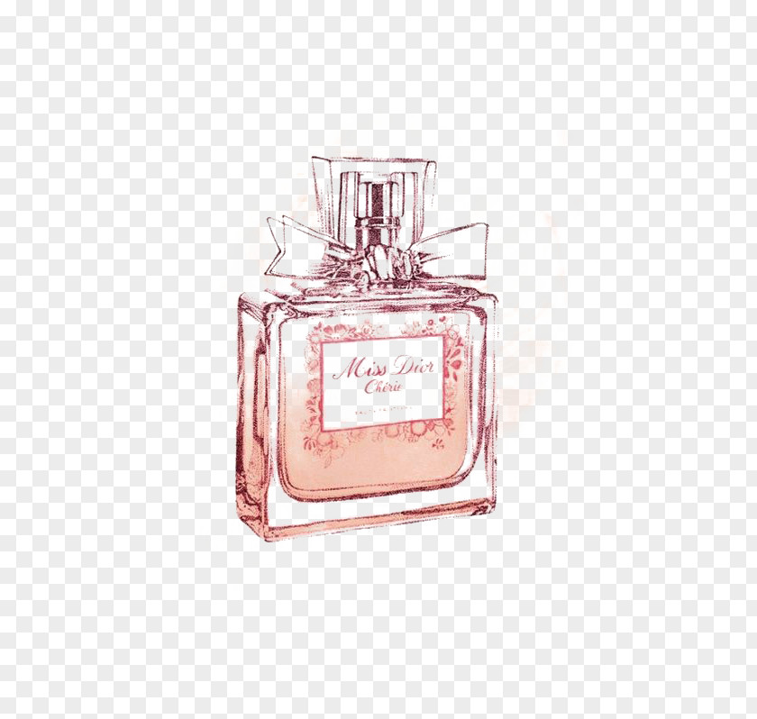 Pink Perfume Chanel No. 5 Drawing Miss Dior PNG
