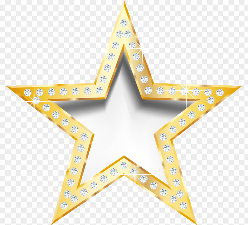 Triangle Yellow Star Drawing PNG