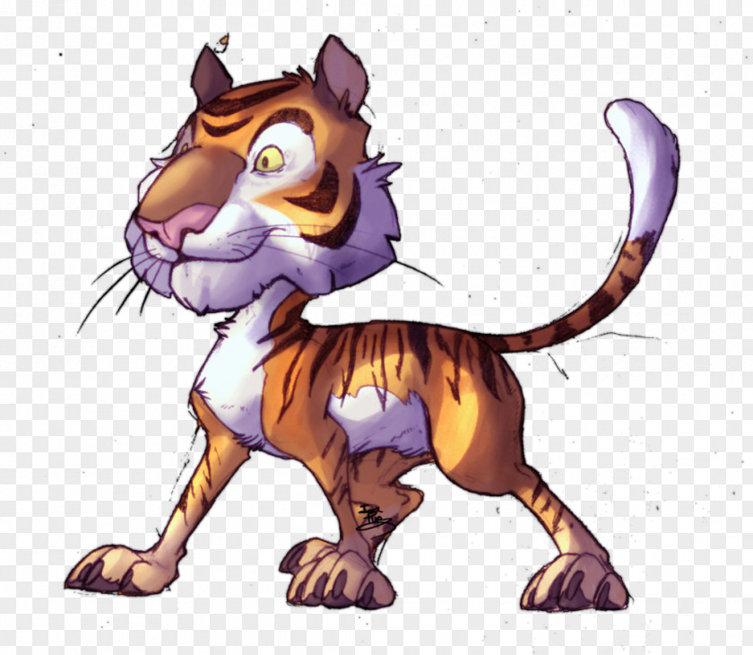 Cartoon Tiger Lion Felidae Drawing PNG