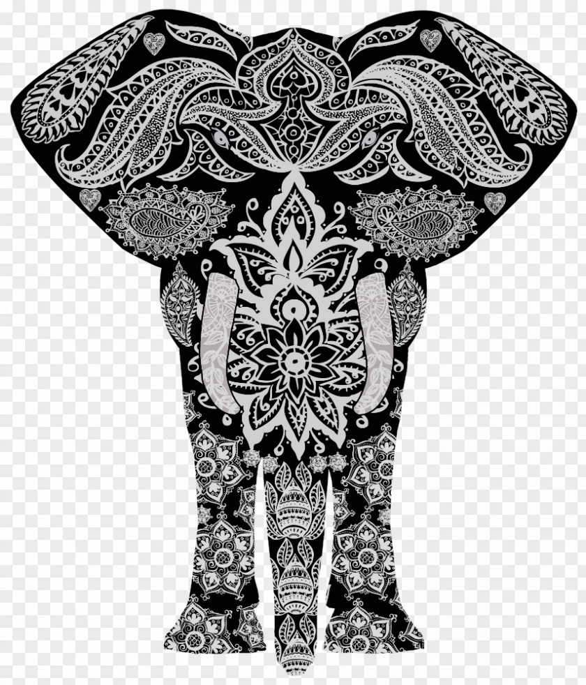 Elephant Asian Ornament Clip Art PNG