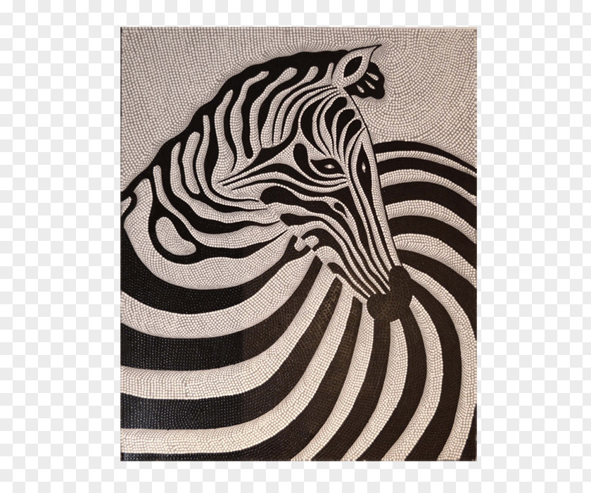 Zebra Wildlife Black M Font PNG