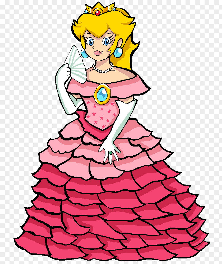 Princess Background Daisy Peach Dress Luigi Cosplay PNG