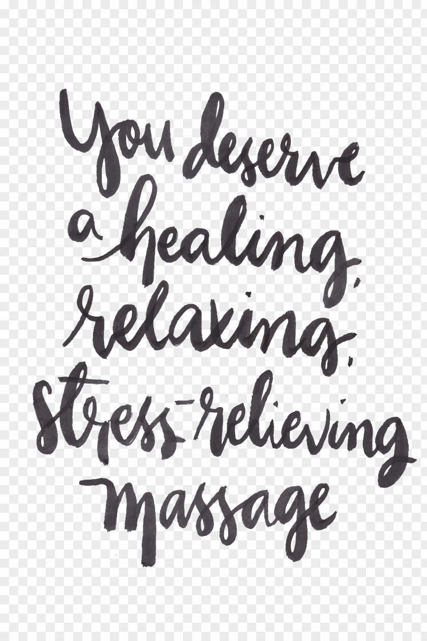 Relaxation Therapy Font Calligraphy Product Love PNG