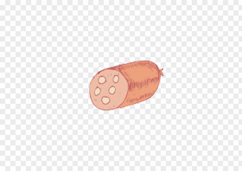Hand-painted Ham Finger Pattern PNG