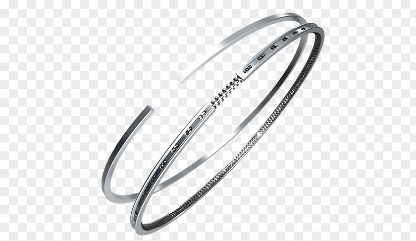 Piston Rings Bangle Car Silver Jewellery Line PNG
