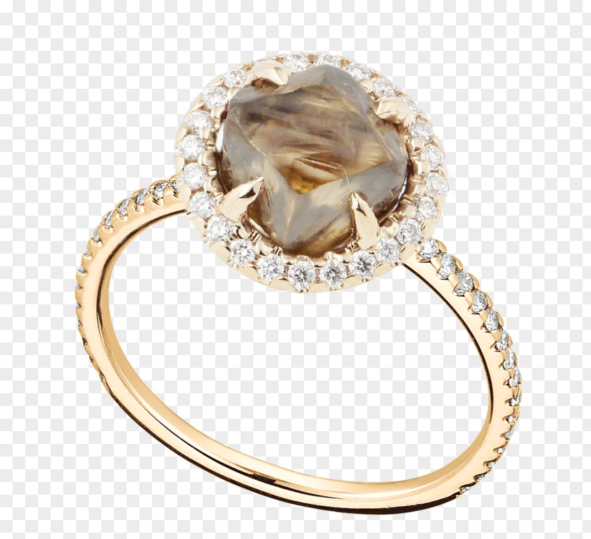 Raw Diamond Ring Earring Wedding Engagement PNG