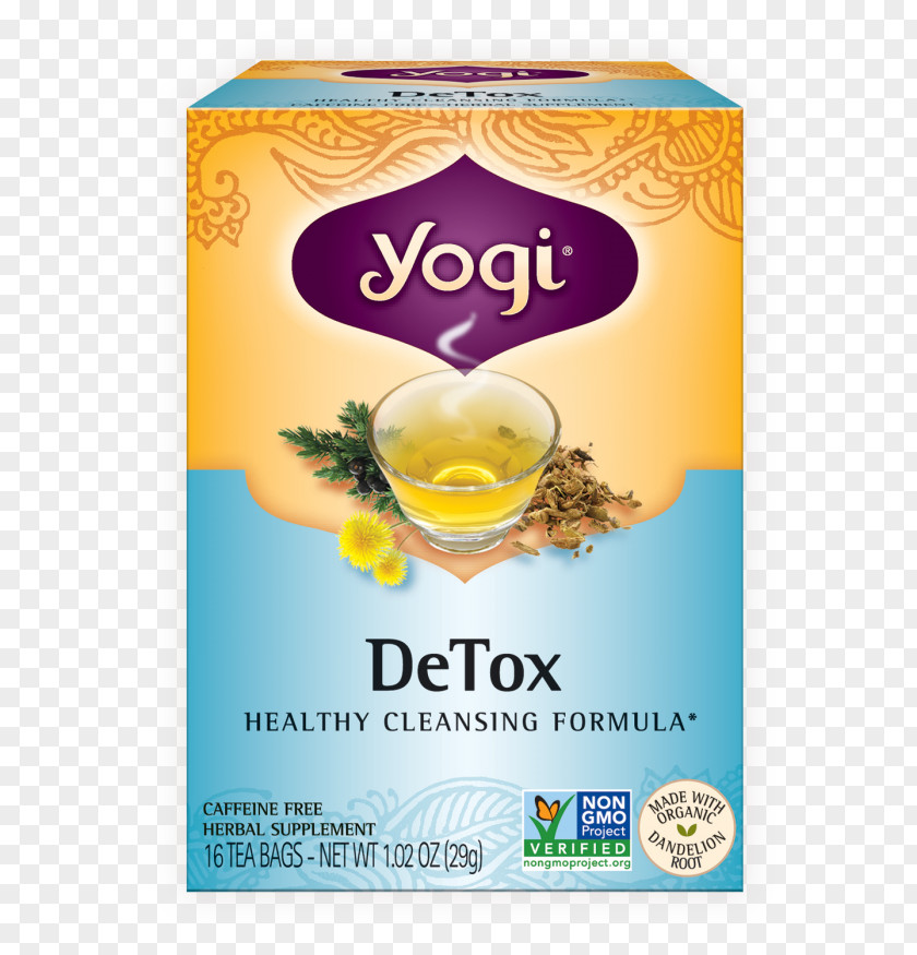 Tea Yogi Herbal Bag Detoxification PNG