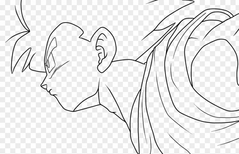 Zed Fanart Line Art Drawing Gohan Sketch PNG