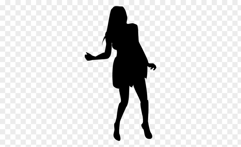 Silhouette Dance Party PNG