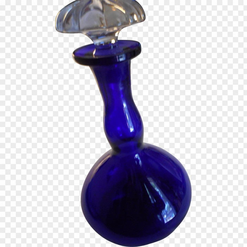 Stopper Cobalt Blue Purple Glass PNG