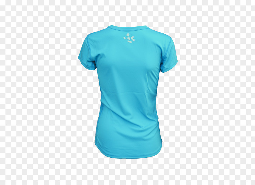 T-shirt Sleeve Neck Turquoise PNG