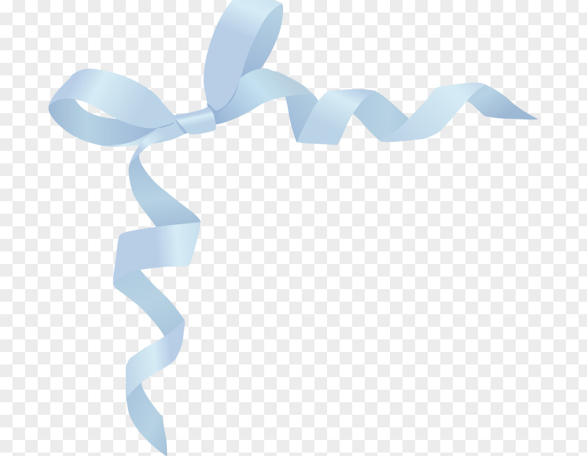 Light Blue Ribbon. PNG