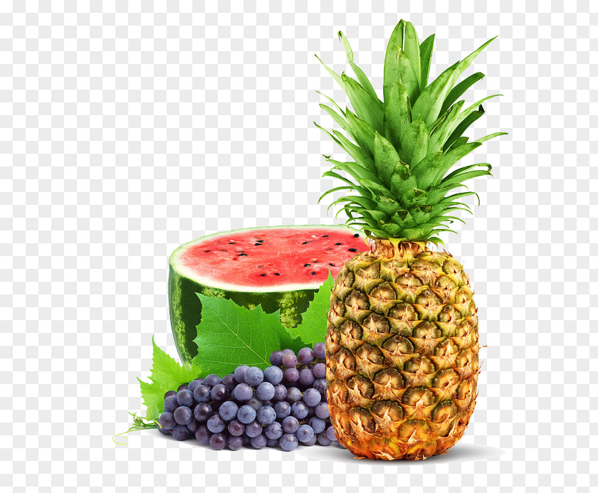 Pineapple, Watermelon And Grapes Juice Organic Food Vegetarian Cuisine Fruit Vegetable PNG
