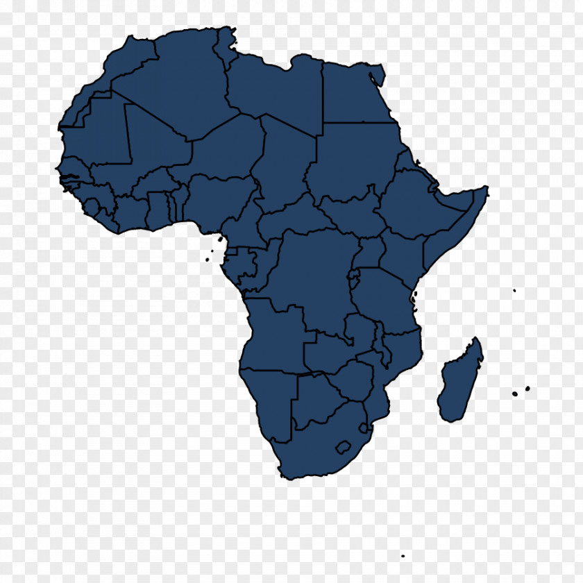 Africa Continent World Map PNG