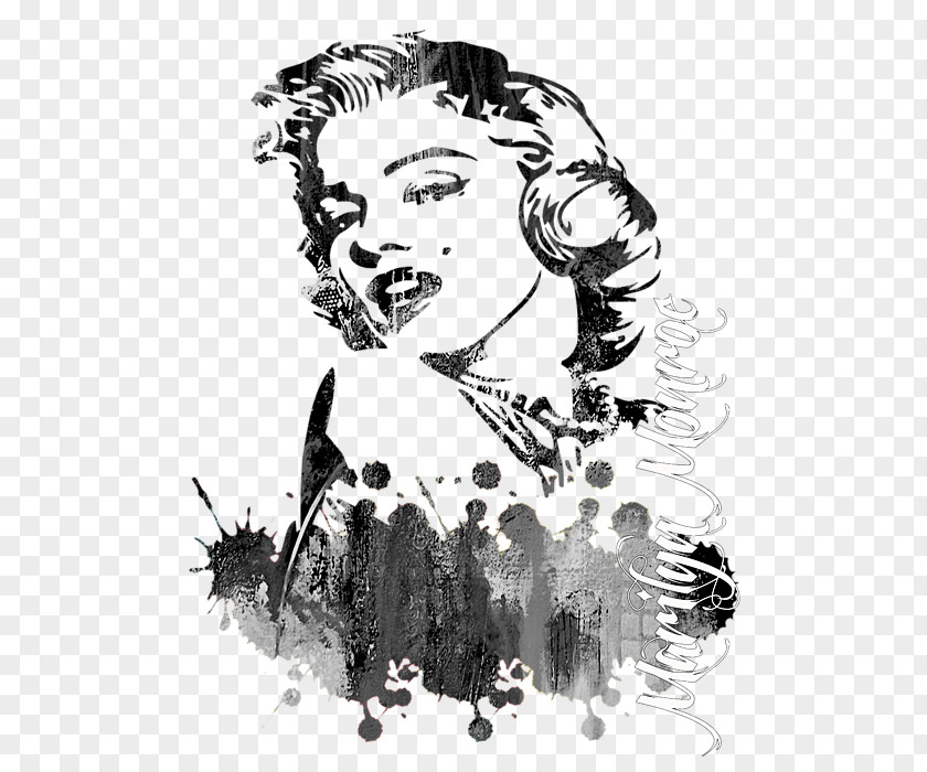 Marilyn Monroe T-shirt Sticker Wall Decal Silhouette PNG