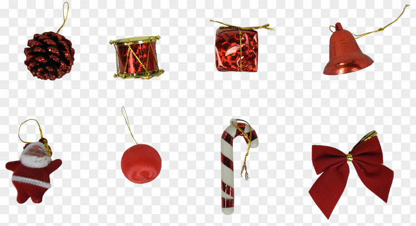 Christmas Ornament Jewellery RED.M PNG