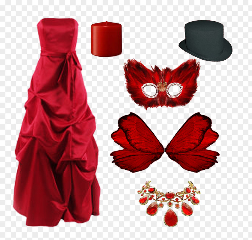 Dress Red Costume Design Clothing Accessories PNG