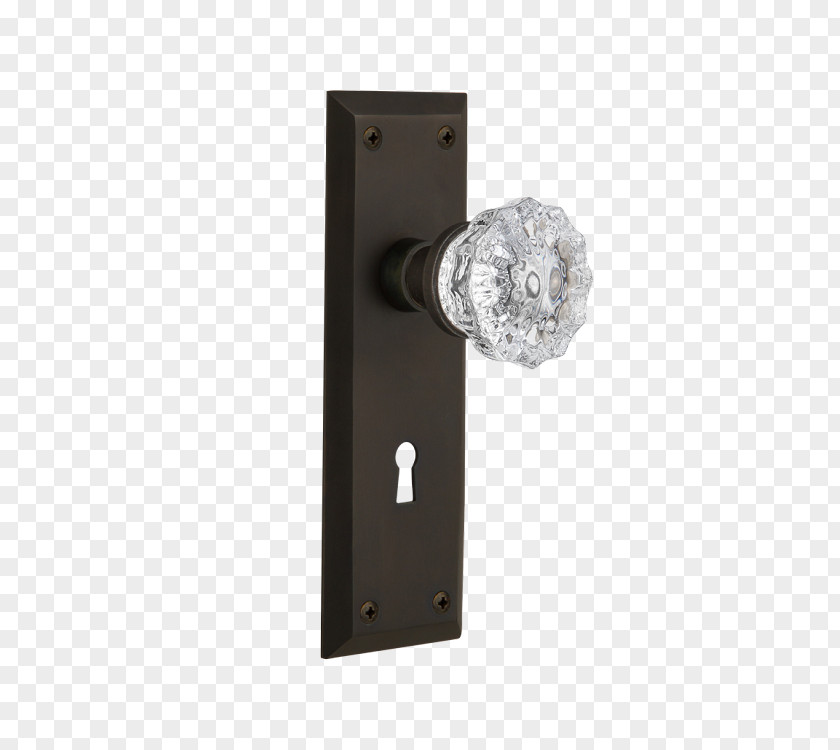 Nostalgic Door Handle Lock Glass Keyhole PNG