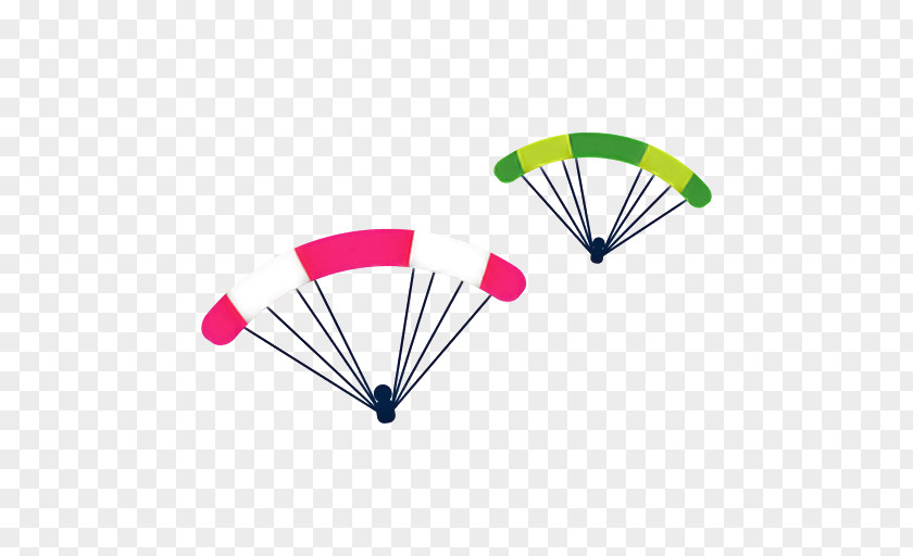 Parachute Line Air Sports Parachuting Magenta PNG