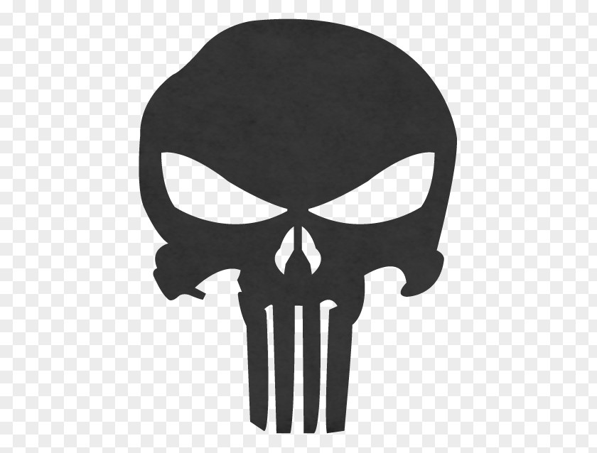 Punisher Skull Decal Sticker Red Human Symbolism PNG