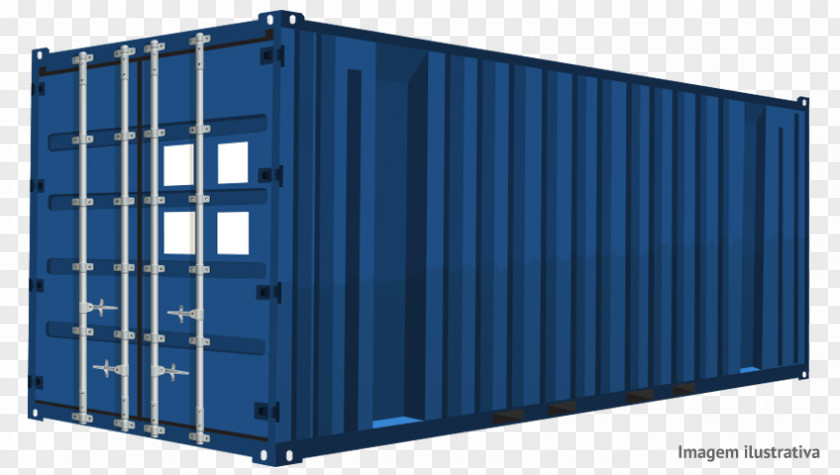 CARGO Container Shipping Intermodal Cargo Roller Skip PNG