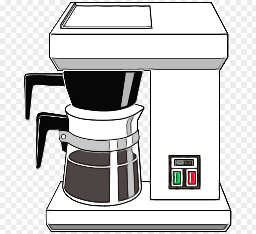 Espresso Machine Home Appliance Watercolor Cartoon PNG