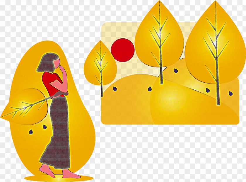 Forest Tree Girl PNG