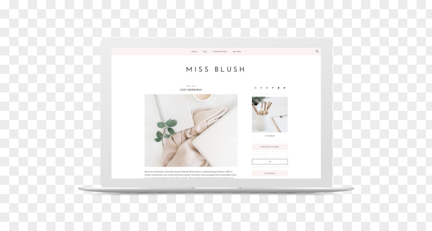 Minimalist，Company WordPress.com Blog Theme Website PNG