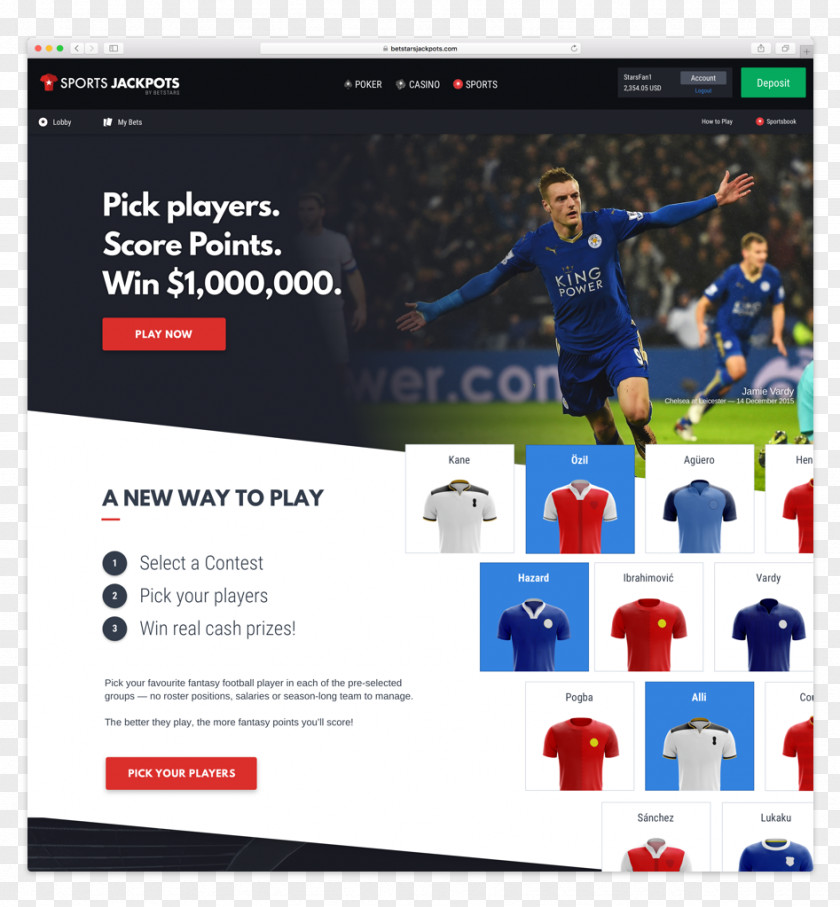 Pokerstars Display Advertising Web Page Online PNG