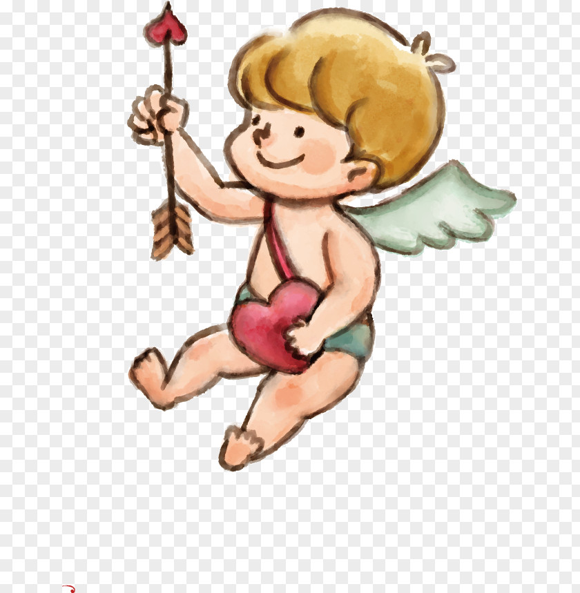 Vector Painted Cupid Euclidean PNG
