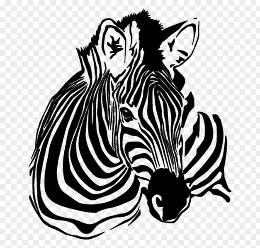 Zebra Wall Decal Vector Graphics Clip Art PNG