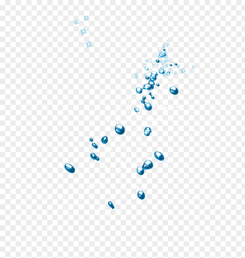 Blue Halo Drop PNG