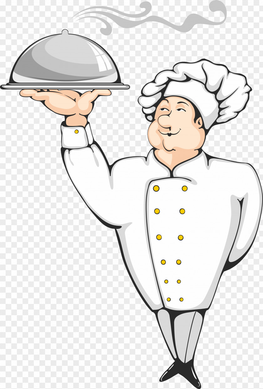 Chef Pizza Cooking Cartoon PNG