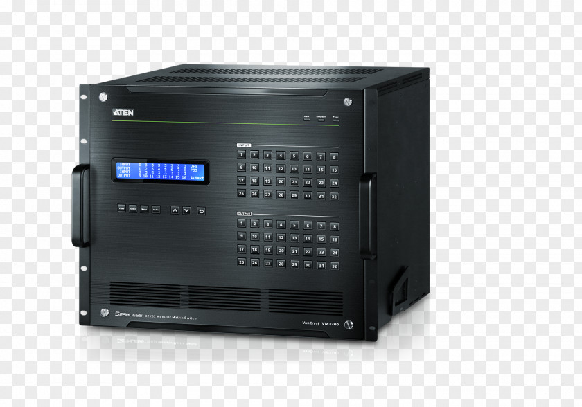 Computer 32x32 Modular Matrix Switch VM3200 Cases & Housings マトリックススイッチャ Disk Array ATEN International PNG