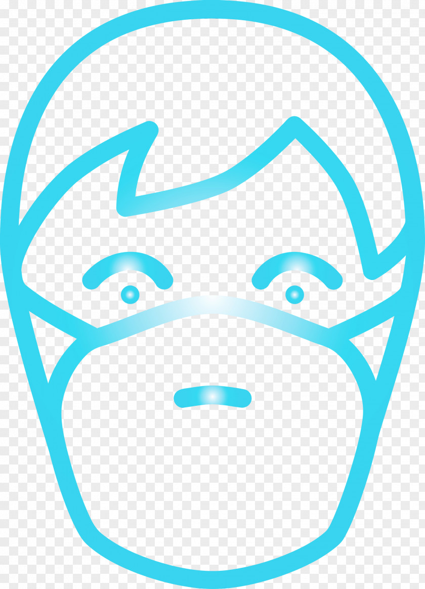 Face Head Line Art Smile Circle PNG