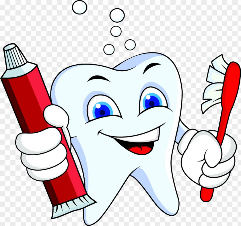Holding Toothpaste Toothbrush Tooth Cartoon Picture Pathology Clip Art PNG