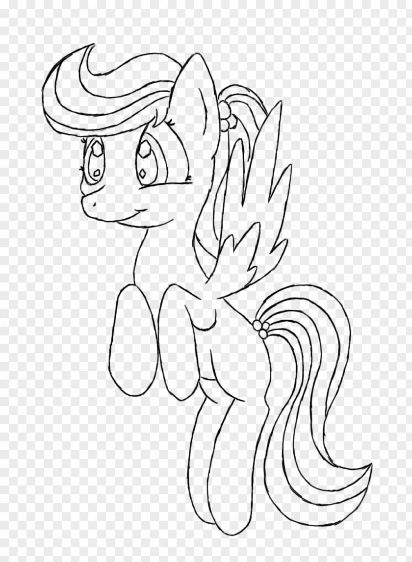 Rainbow Line Sherbet Pony Art Sorbet Sketch PNG