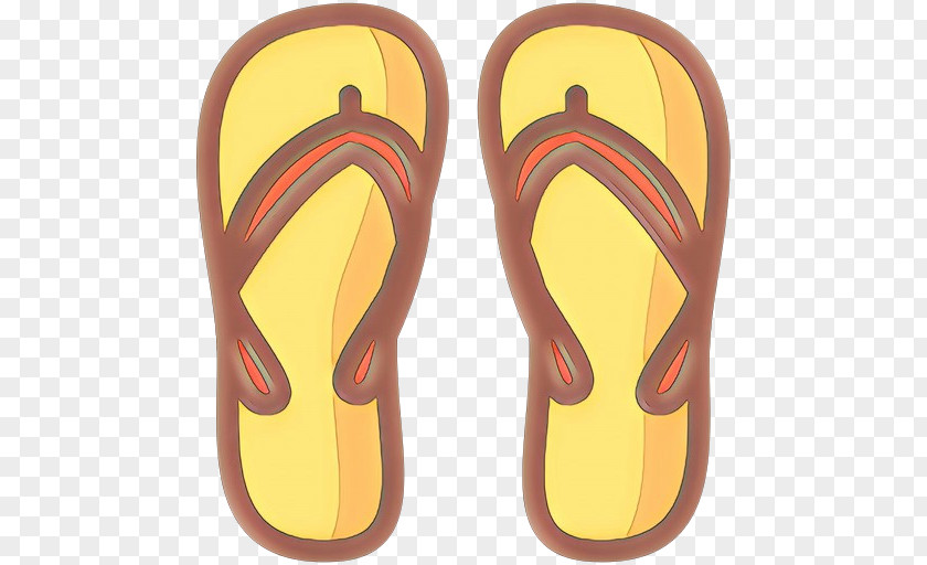 Sandal Shoe Yellow Background PNG