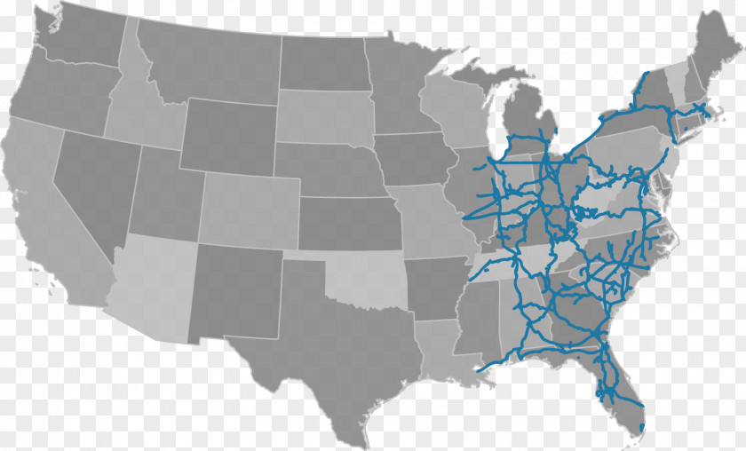 Ohio New York City California R P Luce & Co Map PNG