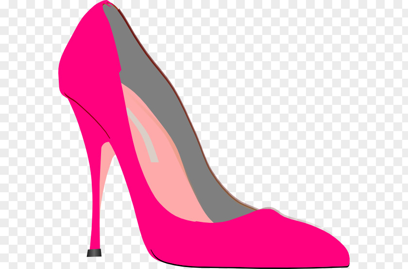 Pink Shoes Cliparts High-heeled Footwear Shoe Clip Art PNG