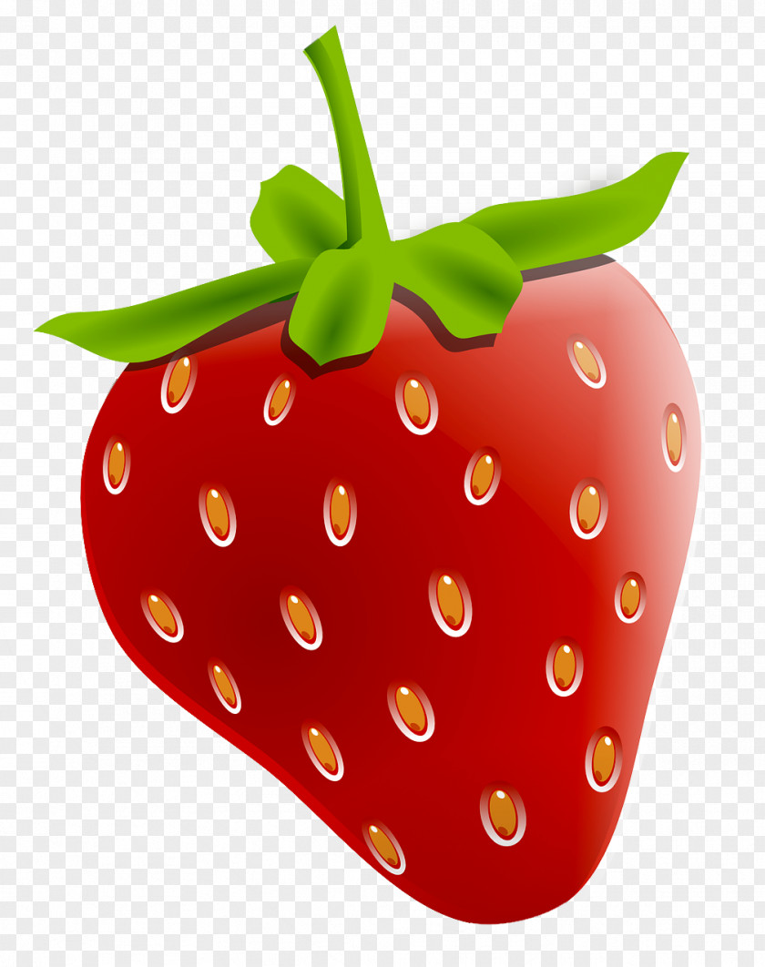 Watercolor Strawberry Pie Clip Art PNG