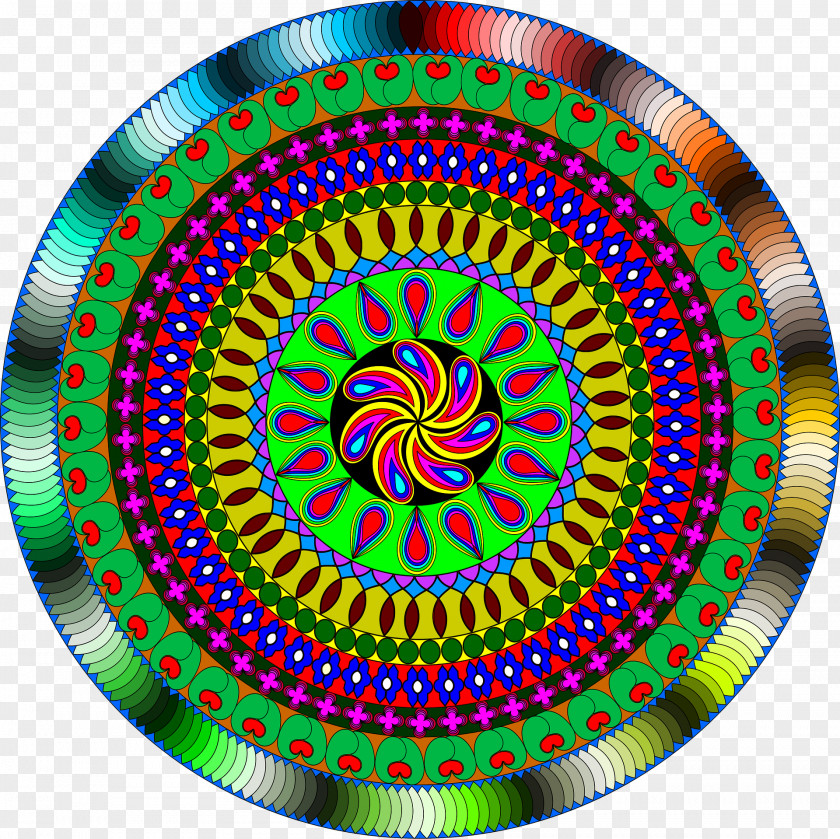 Niska Mandala Color Indian Art PNG