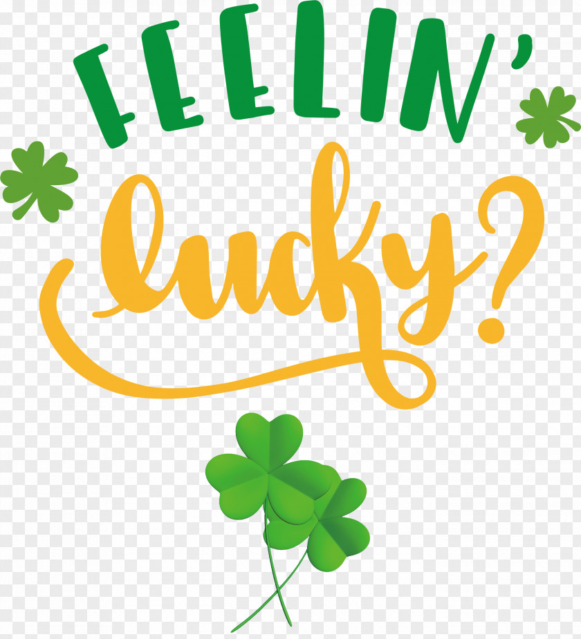 Saint Patrick Patricks Day Feelin Lucky PNG